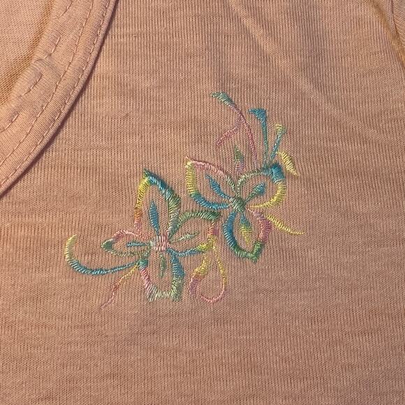 Elizabeth Adams Sport NEW VINTAGE Single Stitch Tee sz S Pastel Embroidery Shirt - Picture 5 of 9